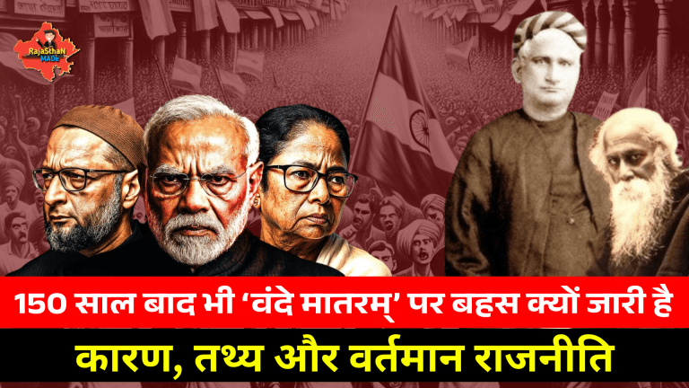 वन्दे मातरम् की रचना: कब और किसने? क्यों लिखा गया: पृष्ठभूमि और उद्देश्य भाषा और रूप: संस्कृत बंगला का अनोखा संगम स्वतंत्रता आंदोलन में भूमिका BY RajaSthan MADe