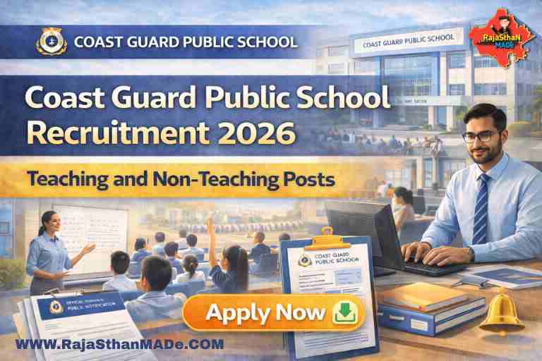 Coast Guard Public School Recruitment 2026