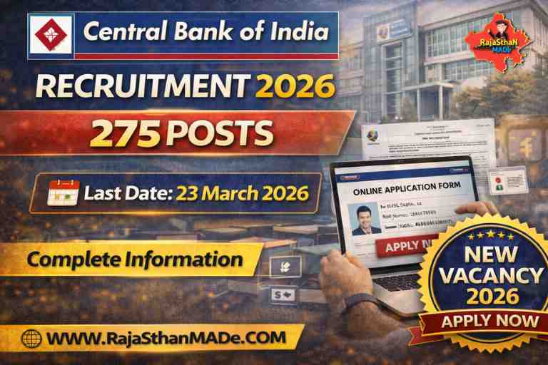 Central Bank of India SO Recruitment 2026 – By RajaSthan MADe