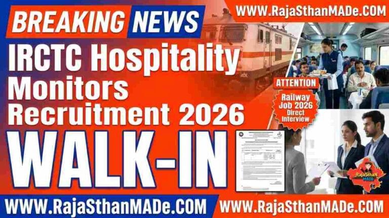 IRCTC Hospitality Monitors Recruitment 2026 – Walk-in for 43 Posts