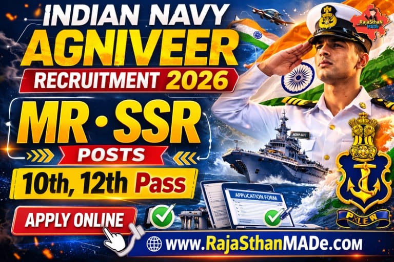Indian Navy Agniveer Recruitment 2026 Navy MR SSR Vacancy 2026 Indian Navy Agniveer Notification