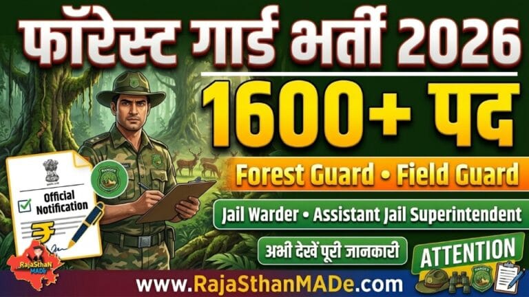 MPESB Forest Guard Recruitment 2026 MP Forest Guard Vacancy 2026 MPESB Jail Warder Recruitment