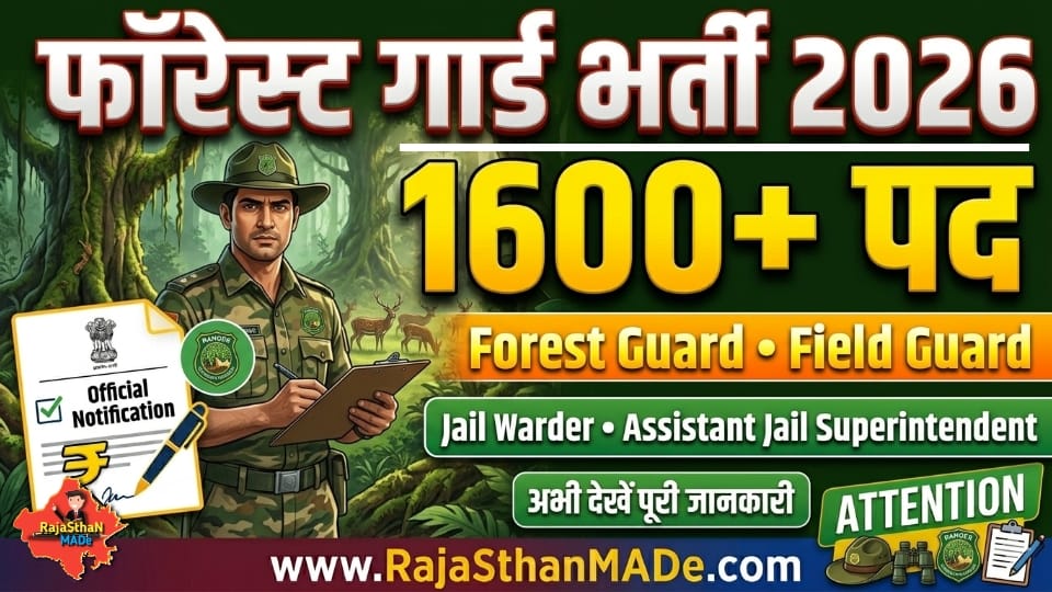 MPESB Forest Guard Recruitment 2026 MP Forest Guard Vacancy 2026 MPESB Jail Warder Recruitment