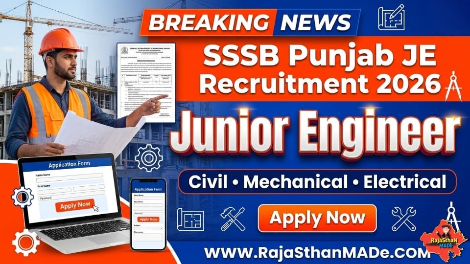 PSSSB JE Recruitment 2026