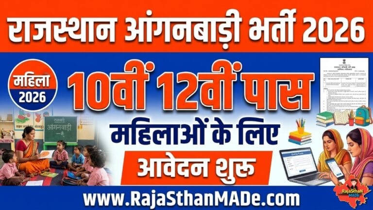 Rajasthan Anganwadi Recruitment 2026
