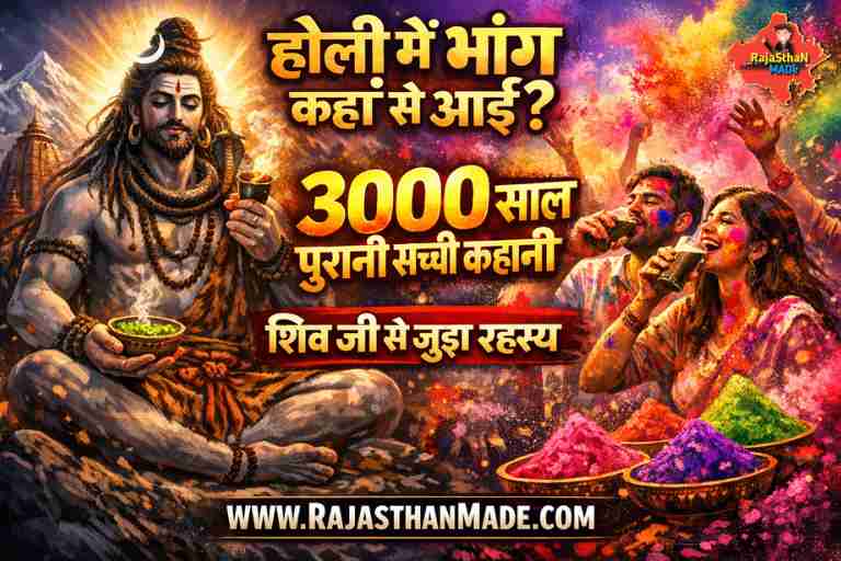 होली पर भांग पीने की परंपरा क्यों अथर्ववेद से समुद्र मंथन तक पूरा इतिहास – By RajaSthan MADe