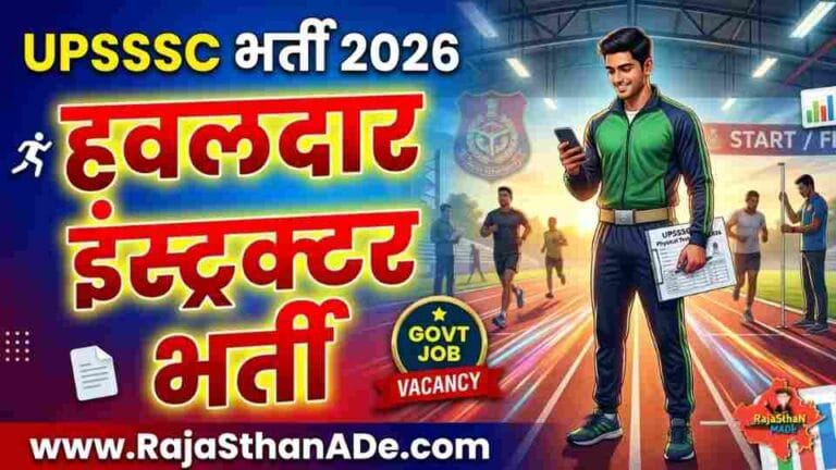 UPSSSC Havaldar Instructor Recruitment 2026: 209 पद, 12वीं पास के लिए मौका