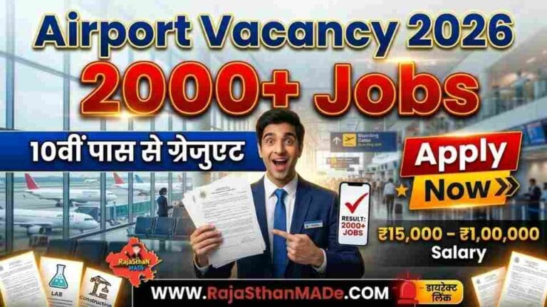 Jewar Airport Vacancy 2026: जेवर एयरपोर्ट में 2000+ बंपर भर्ती, 10वीं पास से ग्रेजुएट तक के लिए मौका, सैलरी ₹15,000 से ₹1 लाख+