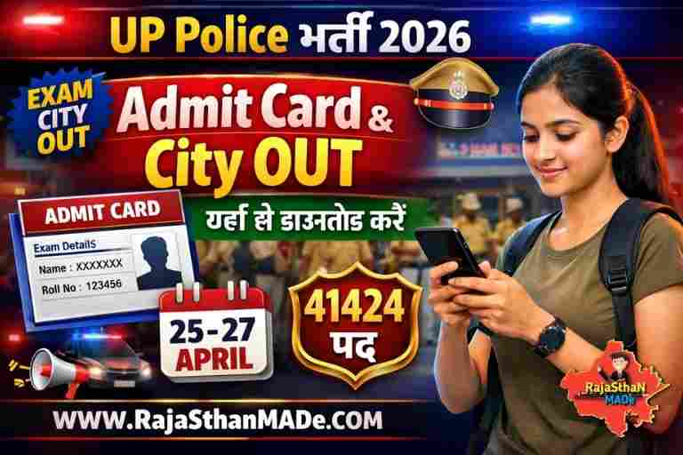 UP Police Home Guard Admit Card 2026: 41,424 पदों के लिए एग्जाम सिटी जारी, ऐसे करें डाउनलोड