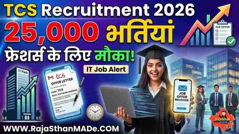 TCS Recruitment 2026: 25,000 फ्रेशर्स की भर्ती, IT सेक्टर में बड़ा मौका