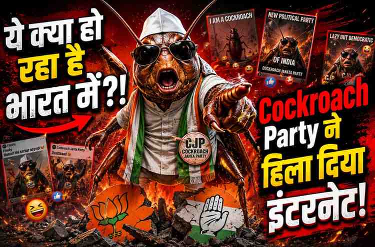 Cockroach Janta Party (CJP): मीम से शुरू होकर युवाओं का सबसे बड़ा डिजिटल विद्रोह कैसे बन गया? जाने पूरी कहानी विस्तार से!