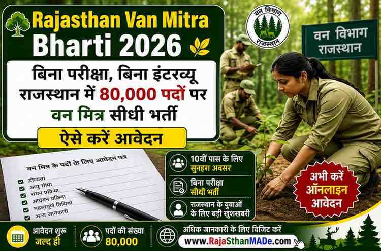 Rajasthan Van Mitra Bharti 2026